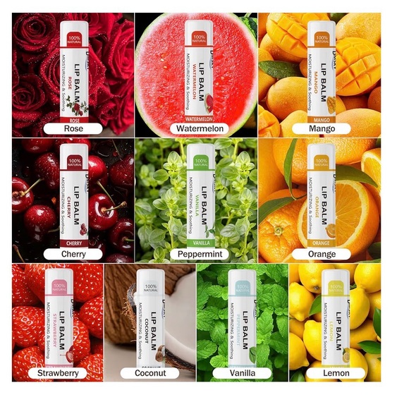 Sky Plant Based Lip Balms - 10 Flavors 88 Pcs - Picture 2 of 7